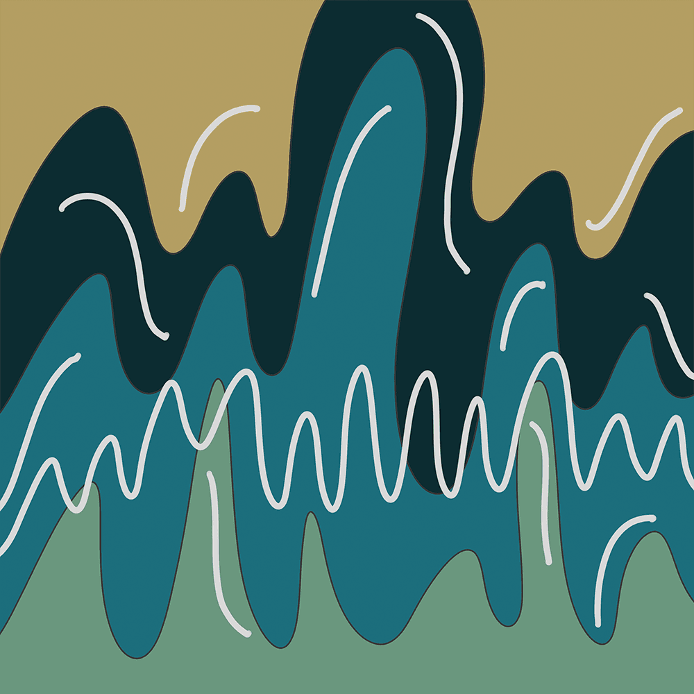 An abstract illustration representing Burnout & Life Transitions